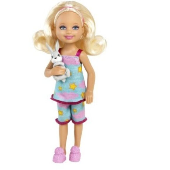 Barbie CHELSEA Doll W3202 with Pet Bunny Rabbit New - Picture 1 of 4